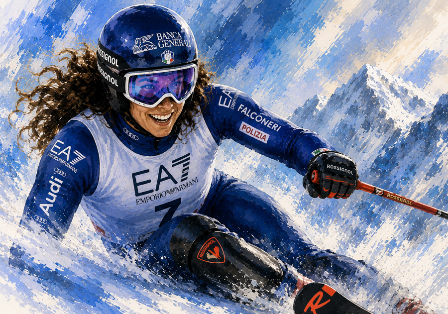 Impresa di Federica Brignone, 10 mesi dopo l'infortunio vince la medaglio d'oro SuperG