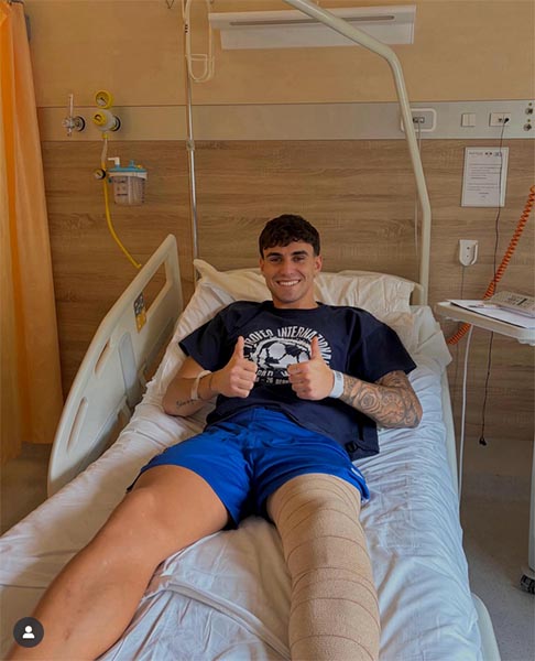 FORLIFC - Ercolani Filippo sottoposto ad un intervento chirurgico di ricostruzione del legamento crociato del ginocchio