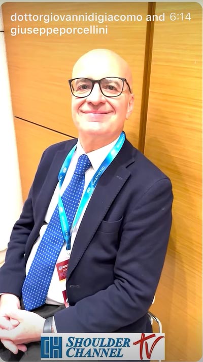 Il prof. Giuseppe Porcellini per Shoulder Channel TV