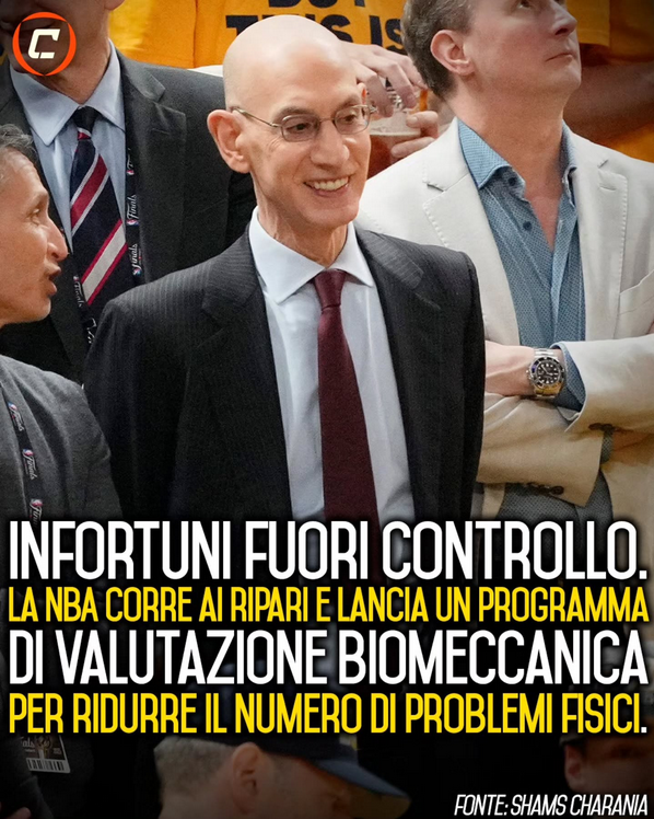 Infortuni fuori controllo. La NBA lancia un nuovo programma di valutazione biomeccanica per ridurre il numero di problemi fisici