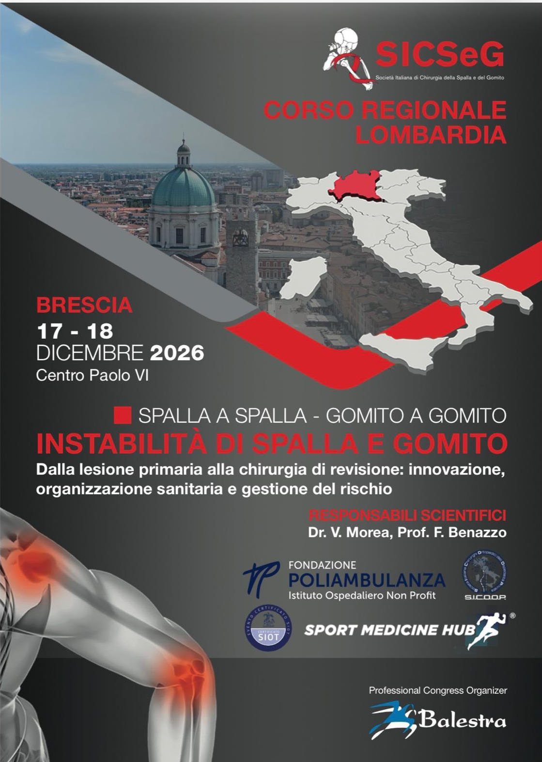Corso regionale - Spalla a Spalla - Gomito a Gomito - Instabilità di Spalla e Gomito