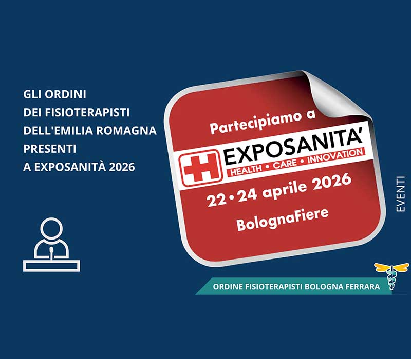 Gli Ordini dei Fisioterapisti dell’Emilia Romagna presenti a Exposanità 2026