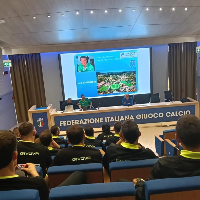 Coverciano - Il Dr. Riccardo Torquati, Presidente FIFS e CEO Sport Health, nel tempio del calcio al Centro Tecnico Federale di Coverciano